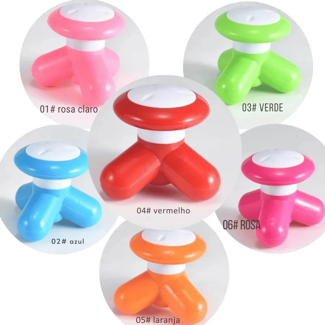 Massageador Portátil Multiuso Vibrante