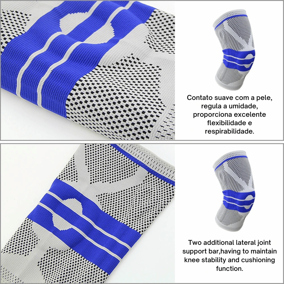 Joelheira de Compressão com Suporte Lateral