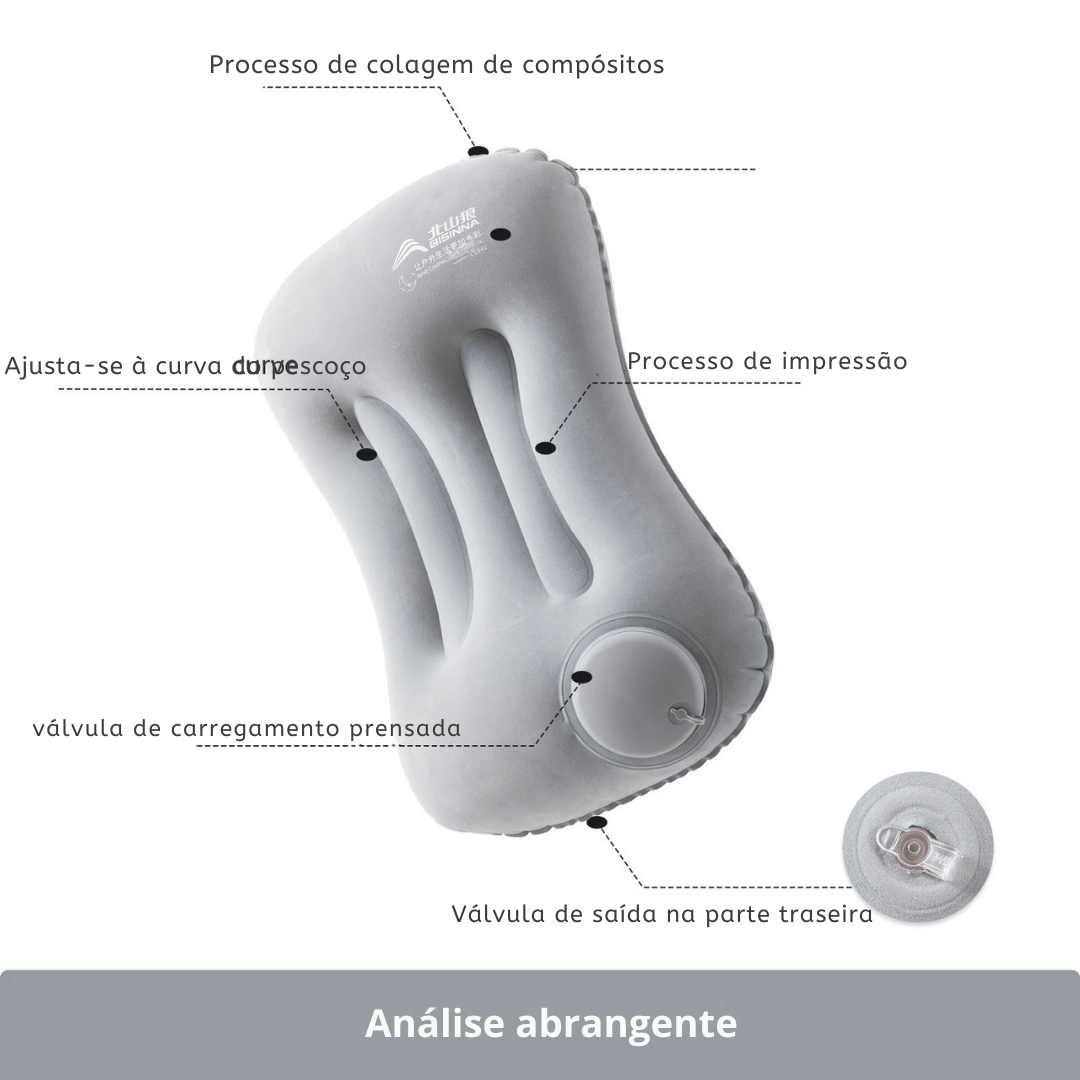 Travesseiro Inflável Portátil Ultralight
