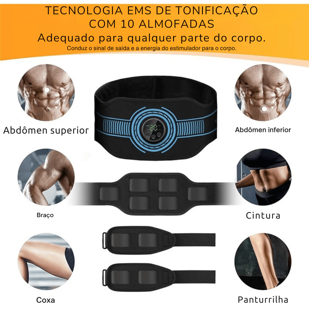 Cinto EMS Tonificador Corporal