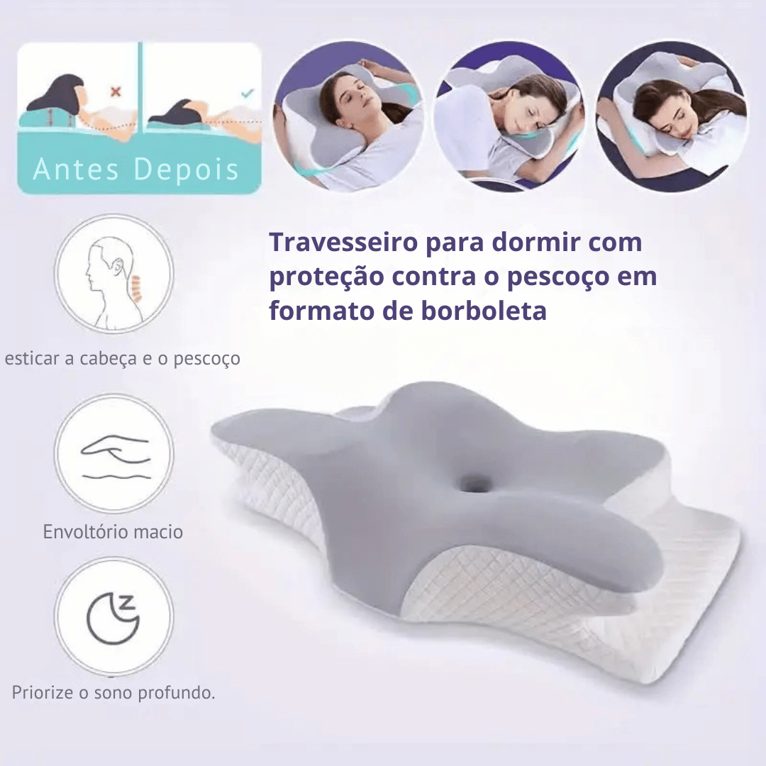 Travesseiro Ortopédico Borboleta