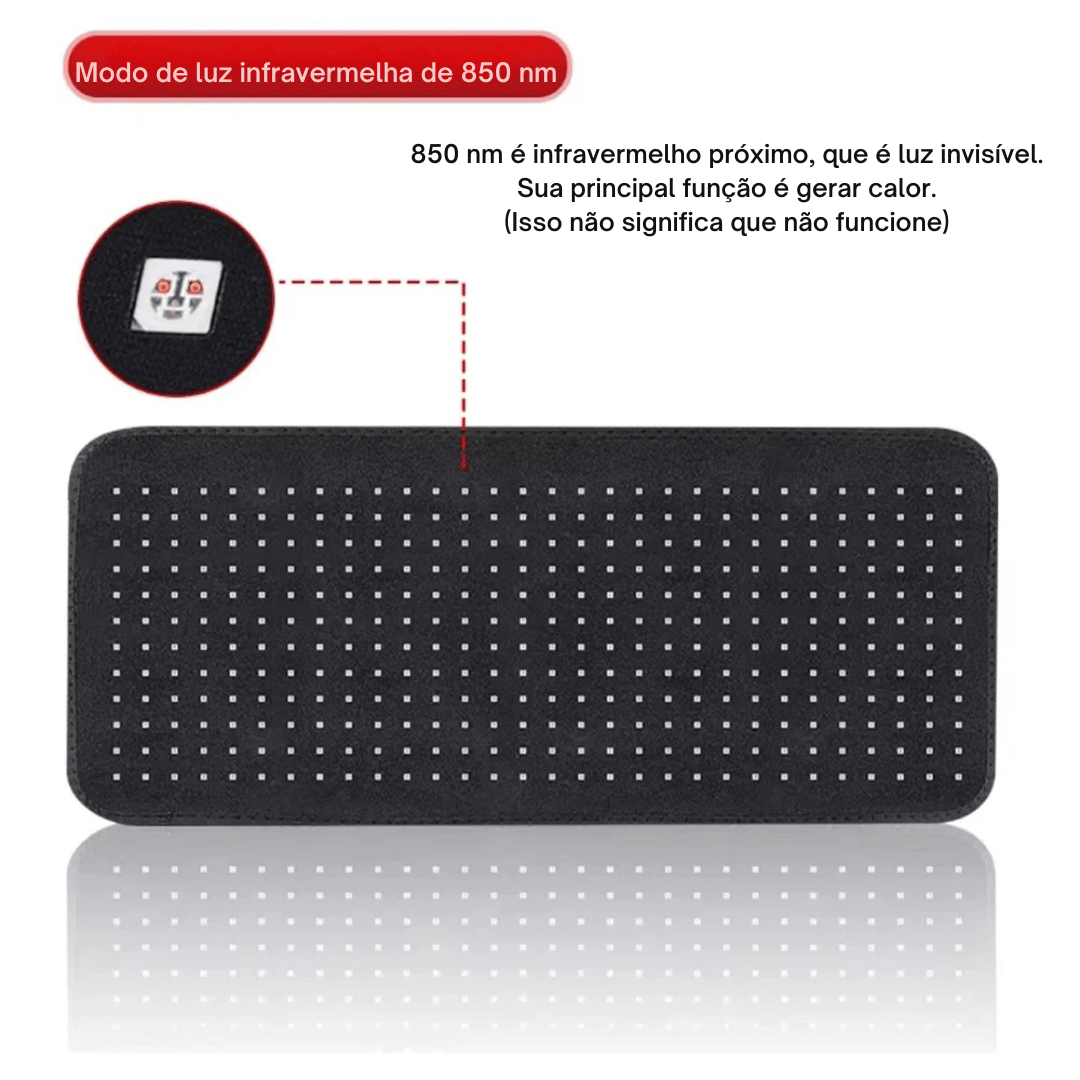 Almofada Terapêutica de Luz Vermelha