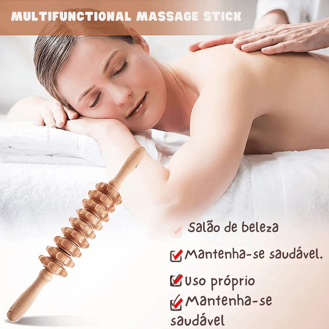Kit de Massagem de Madeira 6 em 1