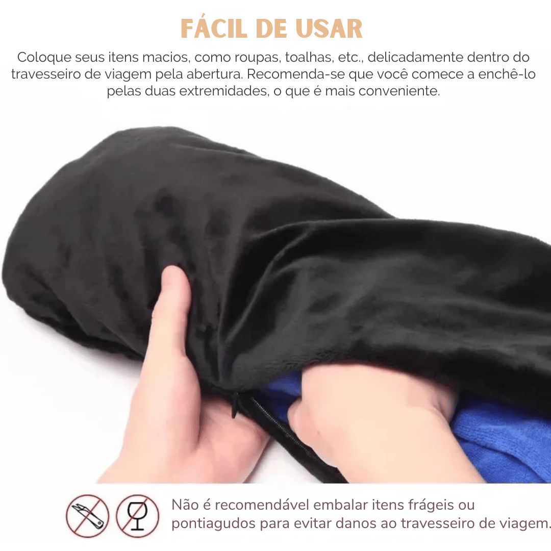 Travesseiro de Viagem Ajustável