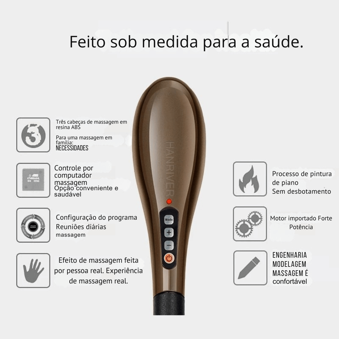 Massageador Elétrico Portátil 6 em 1