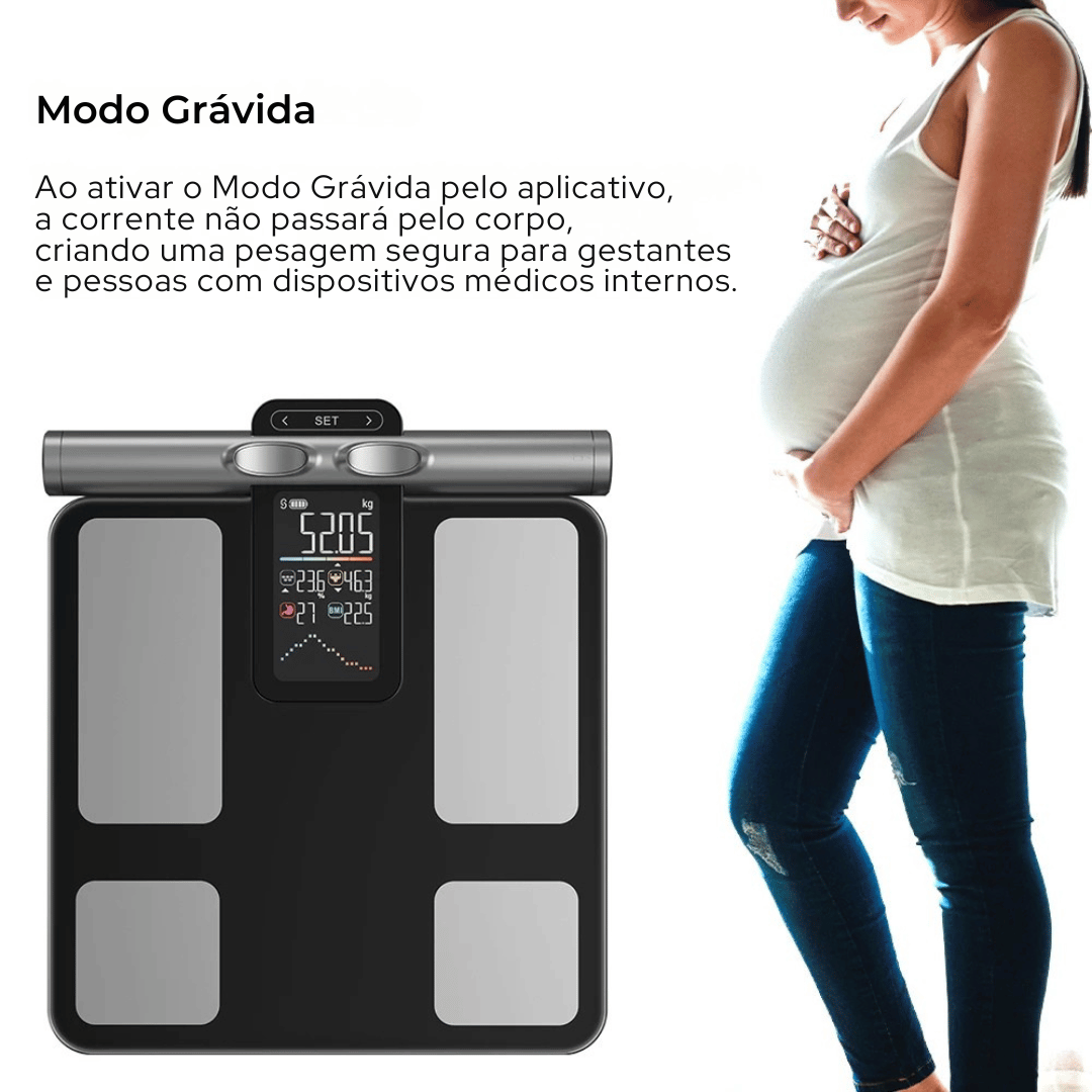 Balança Corporal Inteligente Bioimpedância