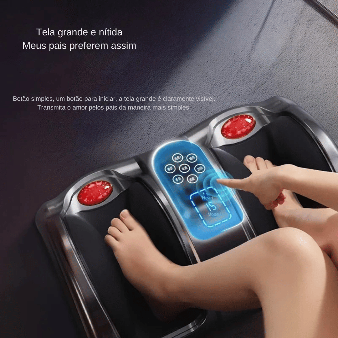 Massageador de Pernas e Pés com Aquecimento