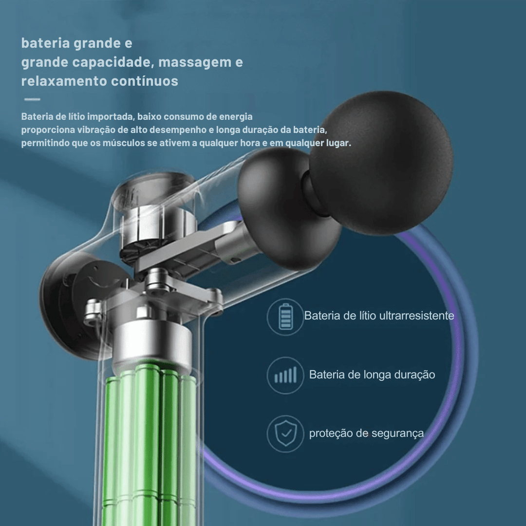 Pistola de Massagem Portátil para Relaxamento Muscular