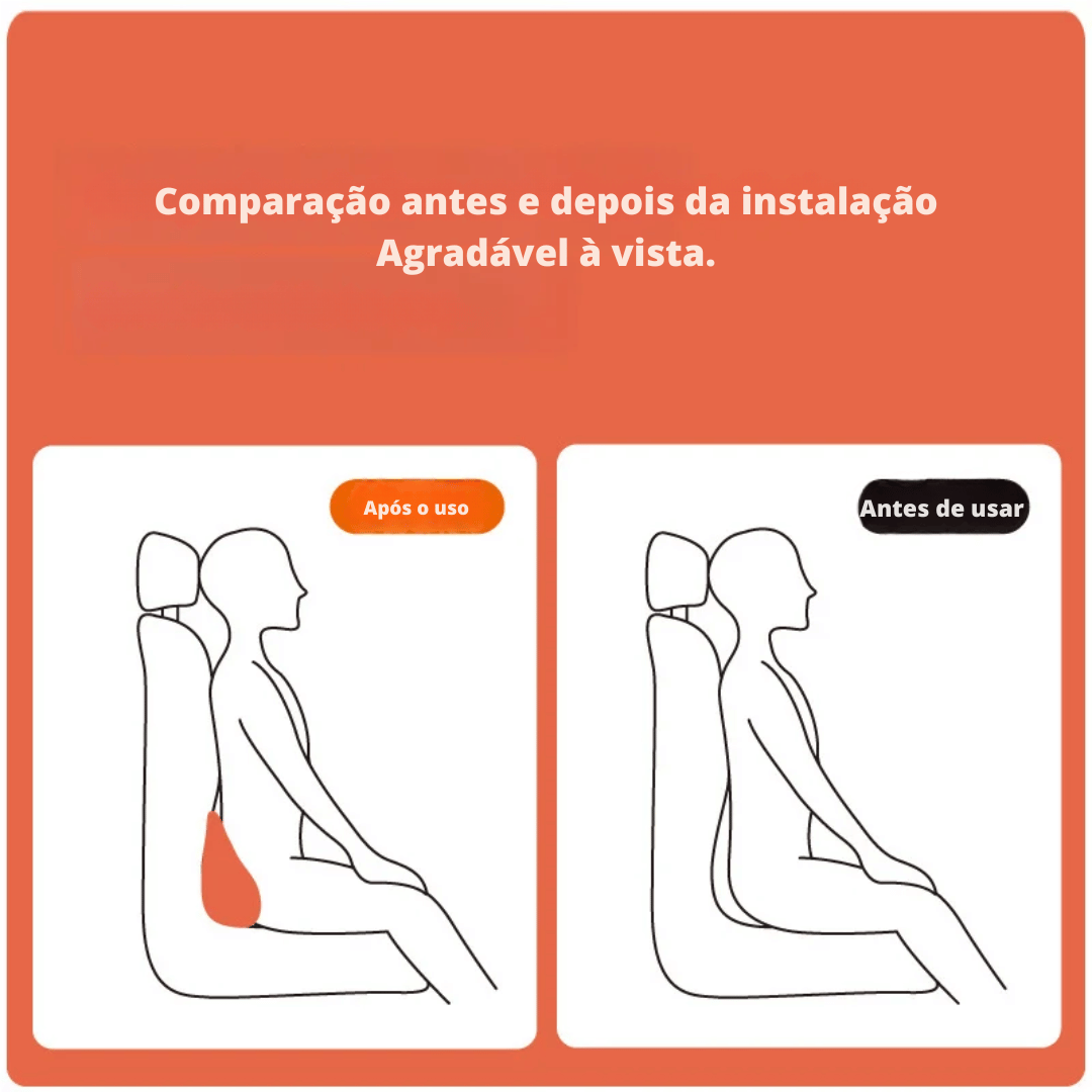 Almofada de Apoio Lombar Confortável