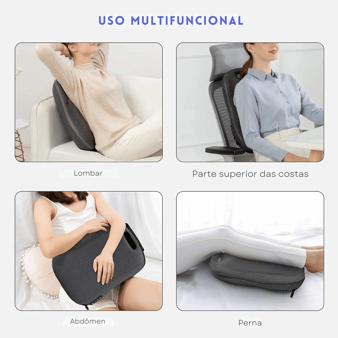 Massageador Shiatsu Portátil com Calor