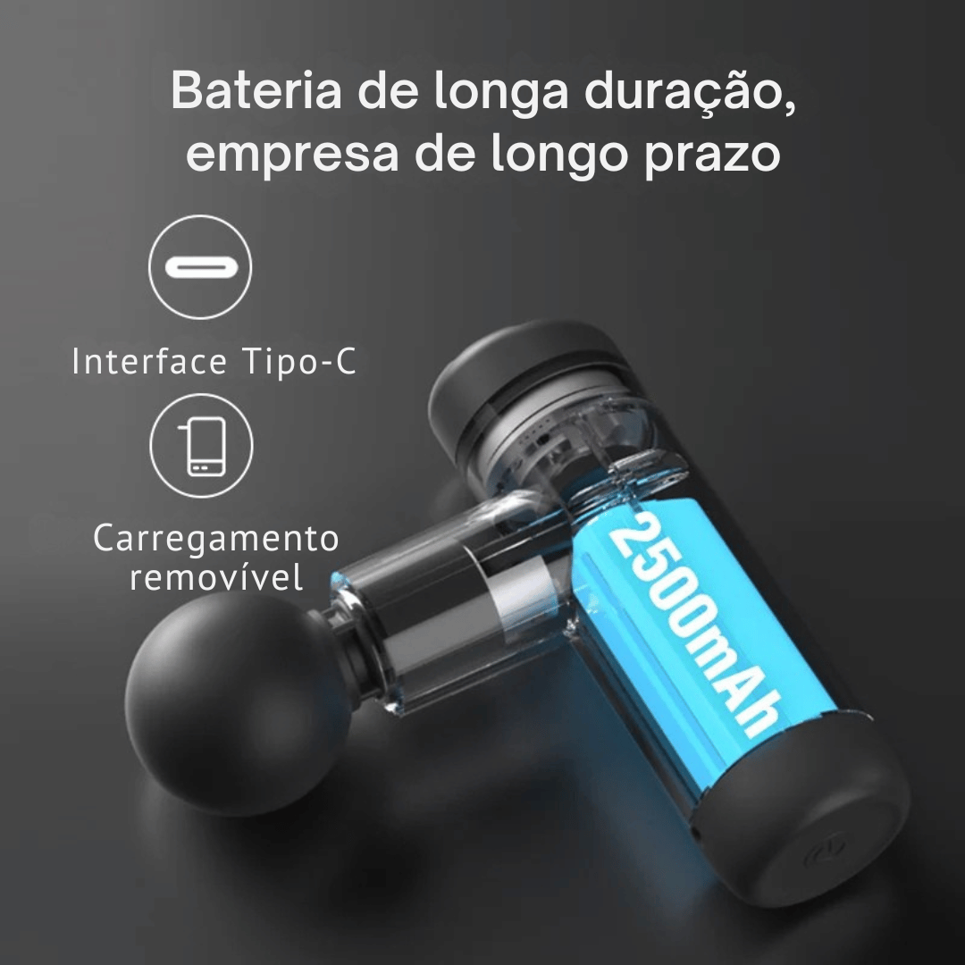 Mini Massageador de Percussão Portátil