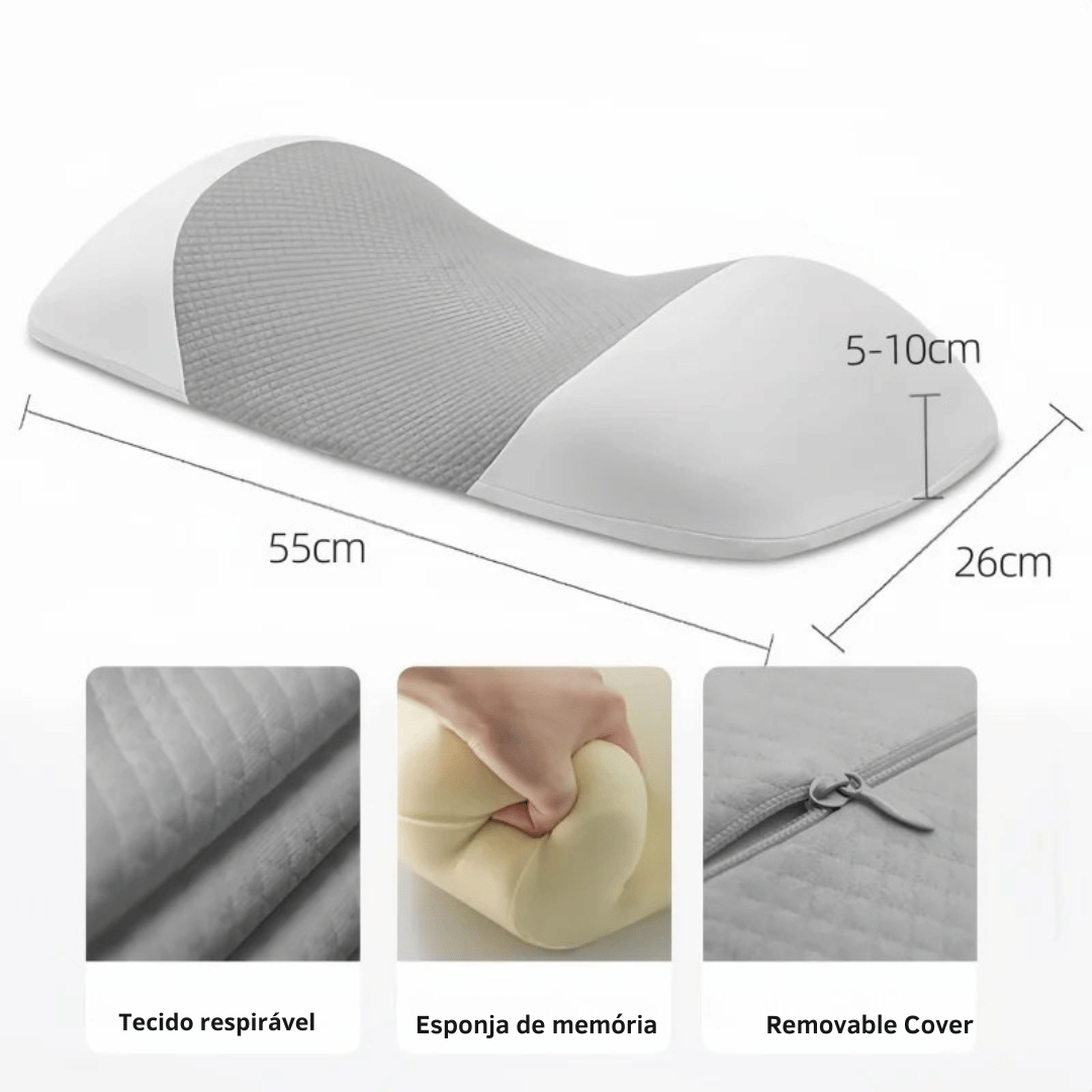 Travesseiro Ergonômico de Espuma de Memória