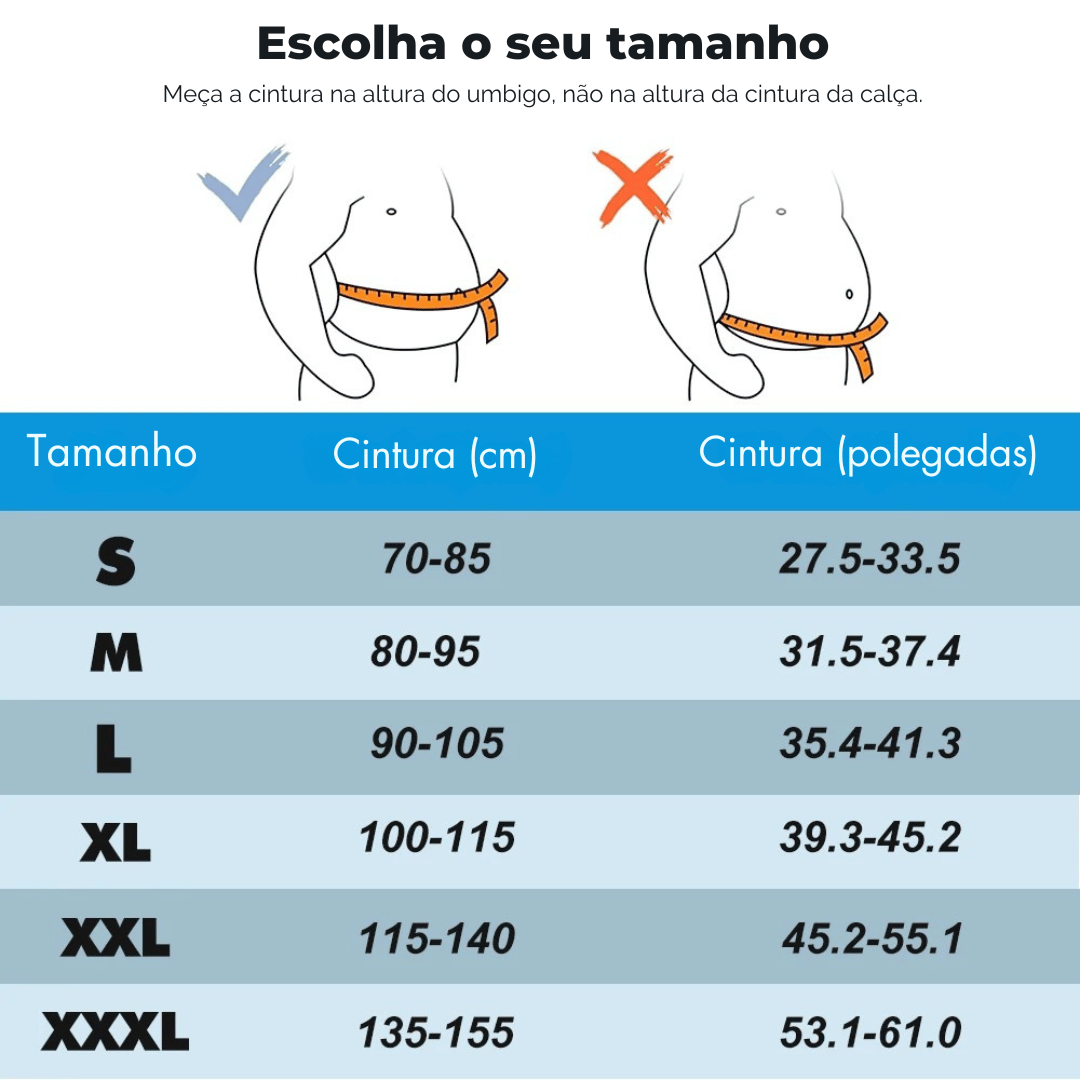 Cinta de Suporte Lombar Confortável