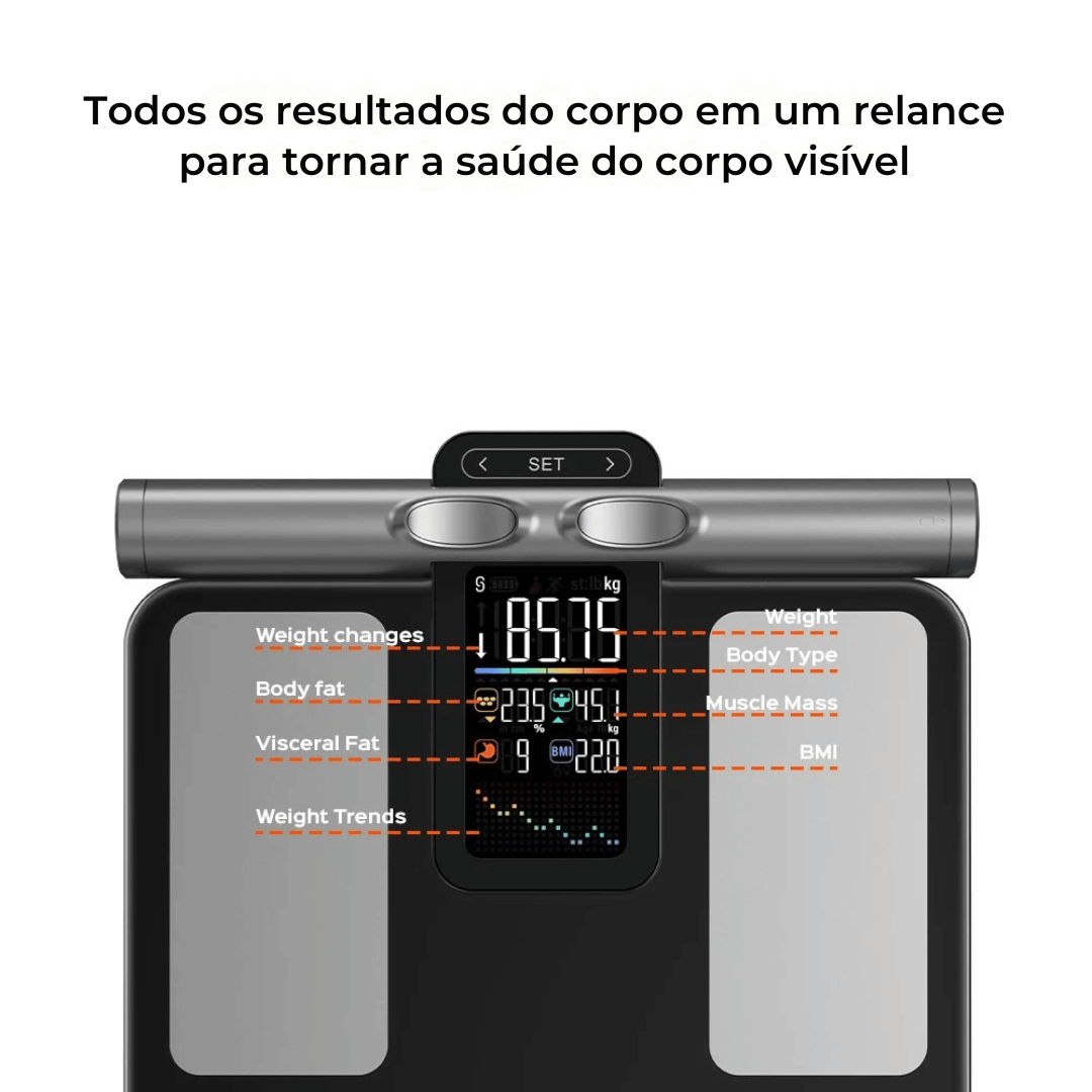 Balança Corporal Inteligente Bioimpedância