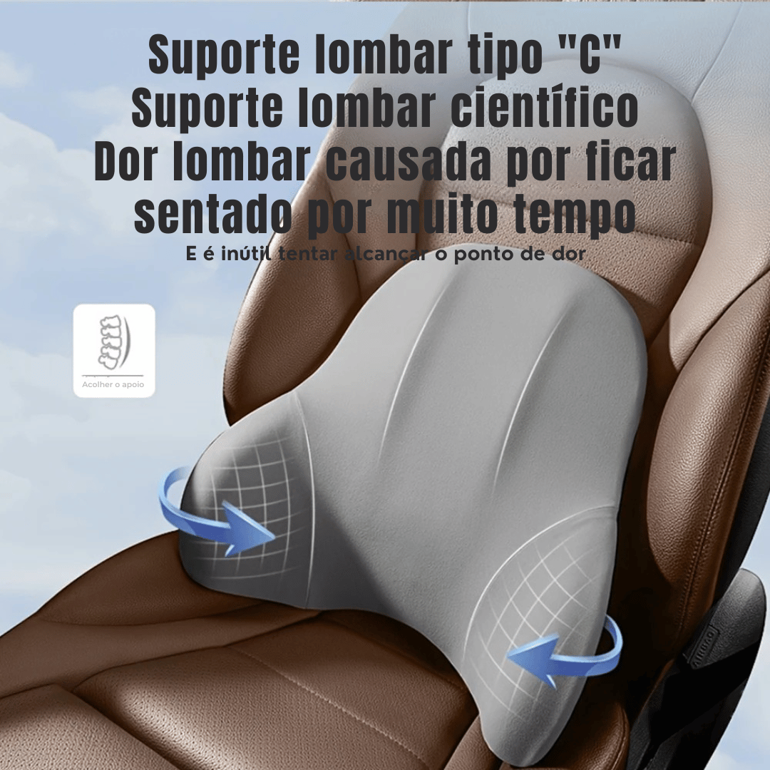 Almofada de Pescoço e Lombar em Espuma de Memória