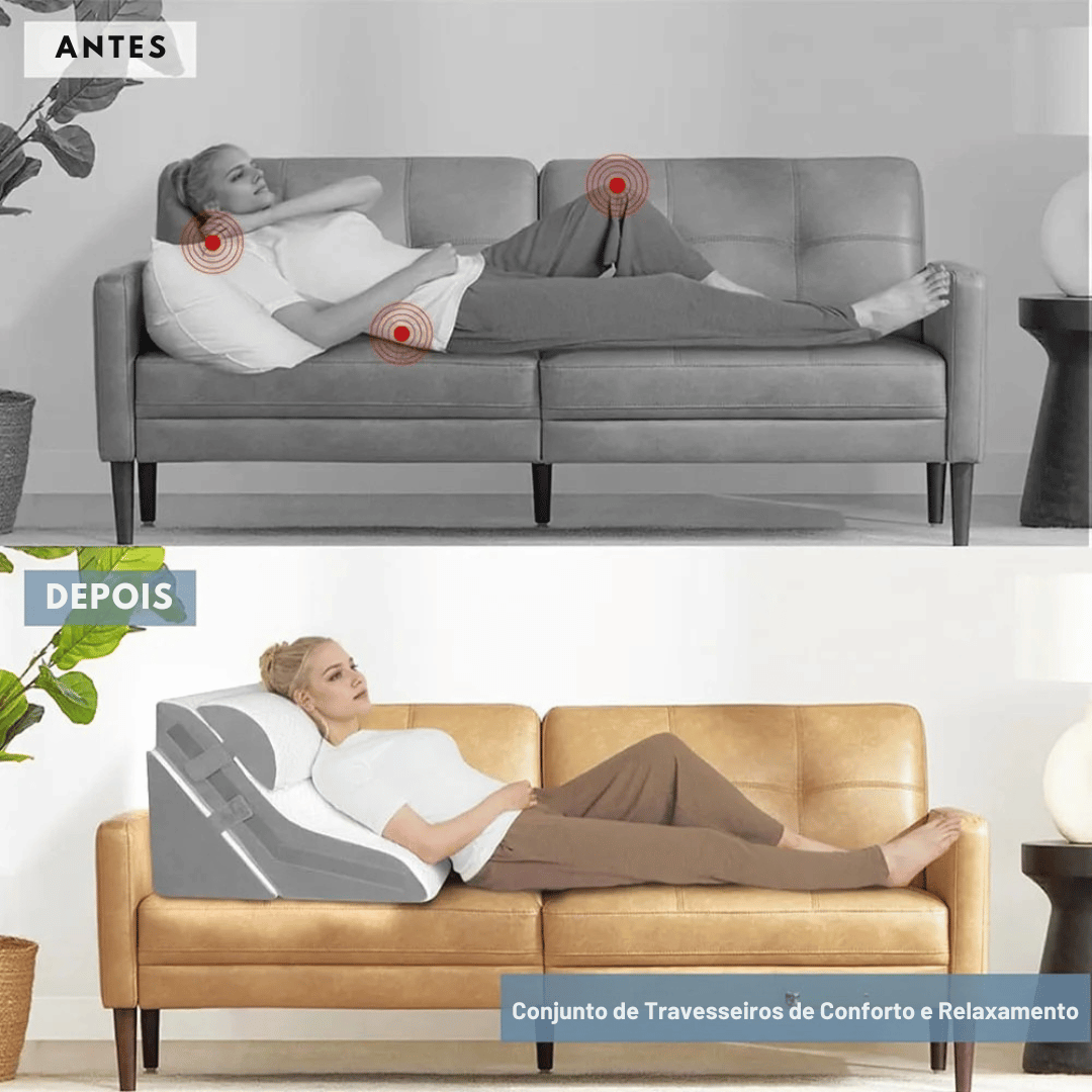 Conjunto de Travesseiros Ajustáveis para Conforto Total