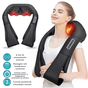 Massageador Shiatsu Aquecido para Pescoço e Ombros
