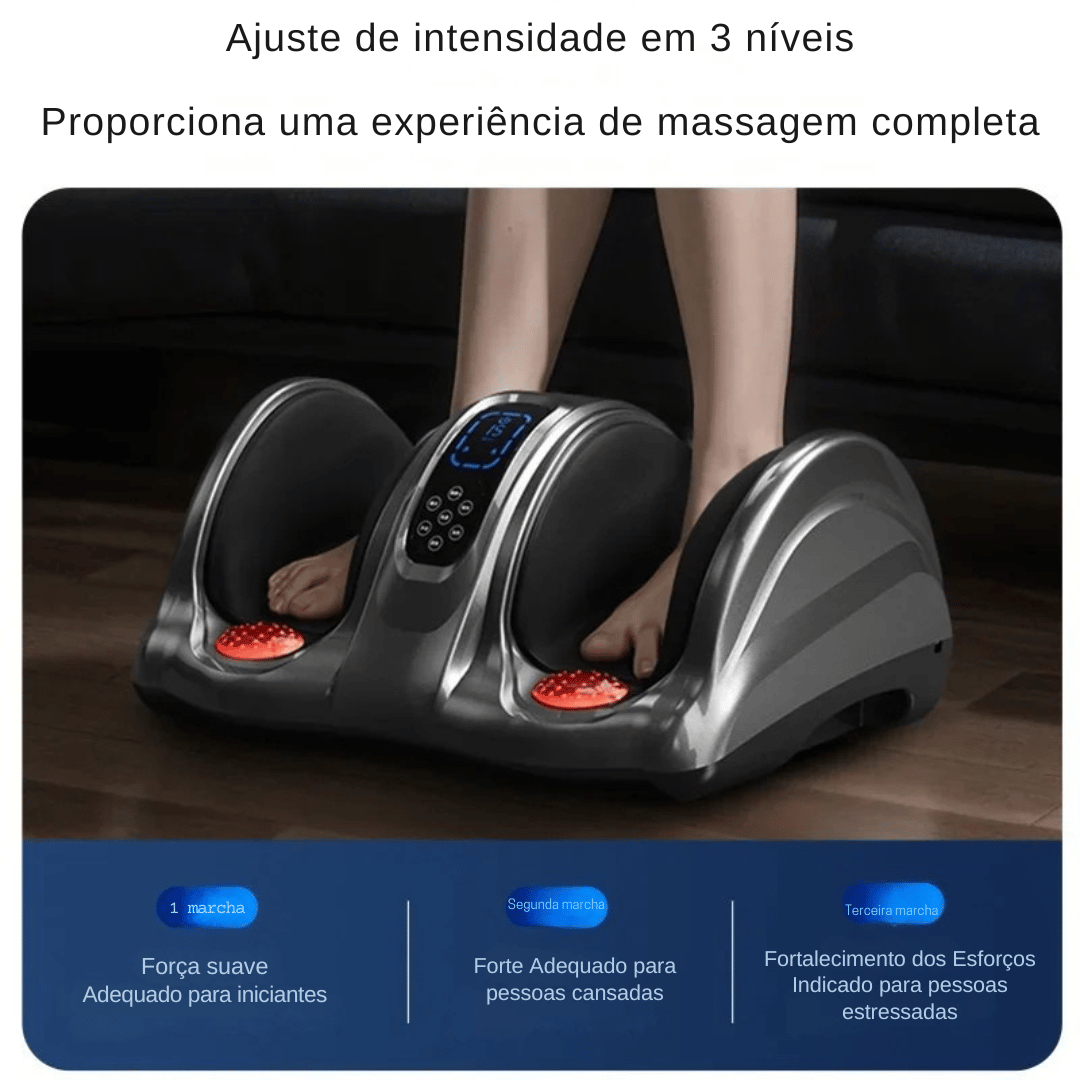 Massageador de Pernas e Pés com Aquecimento