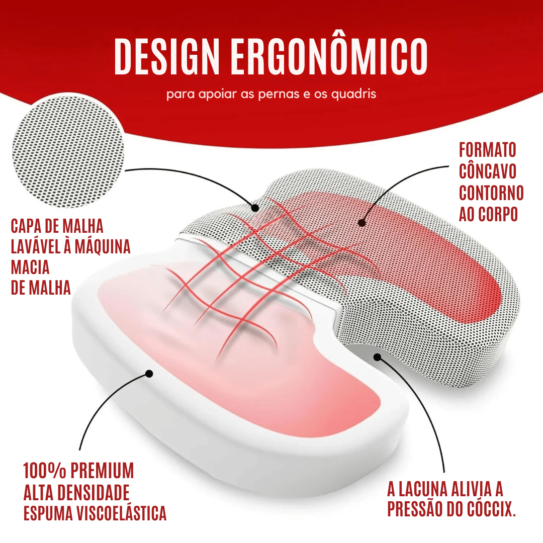 Almofada Ergonômica de Espuma de Memória
