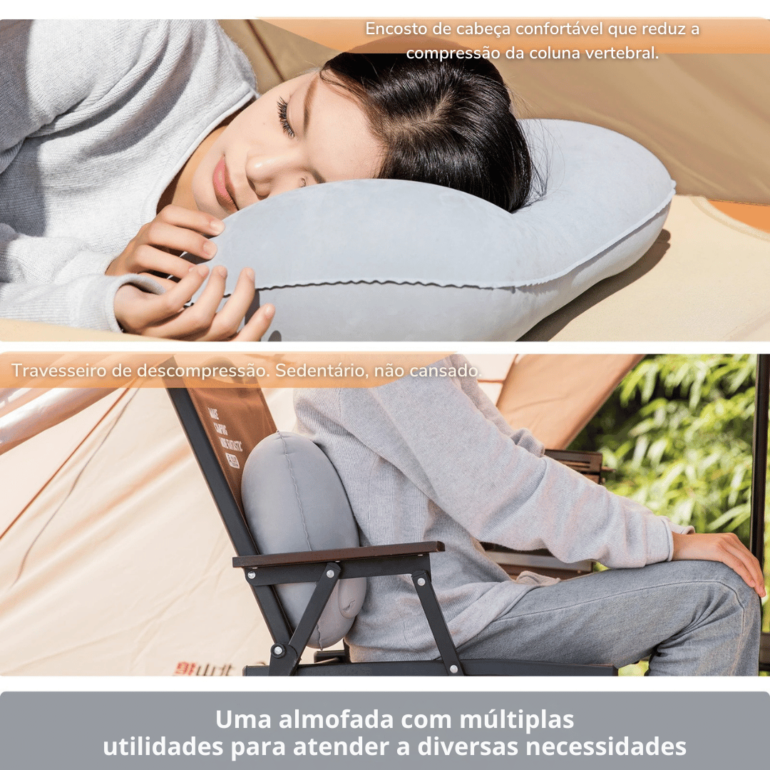 Travesseiro Inflável Portátil Ultralight