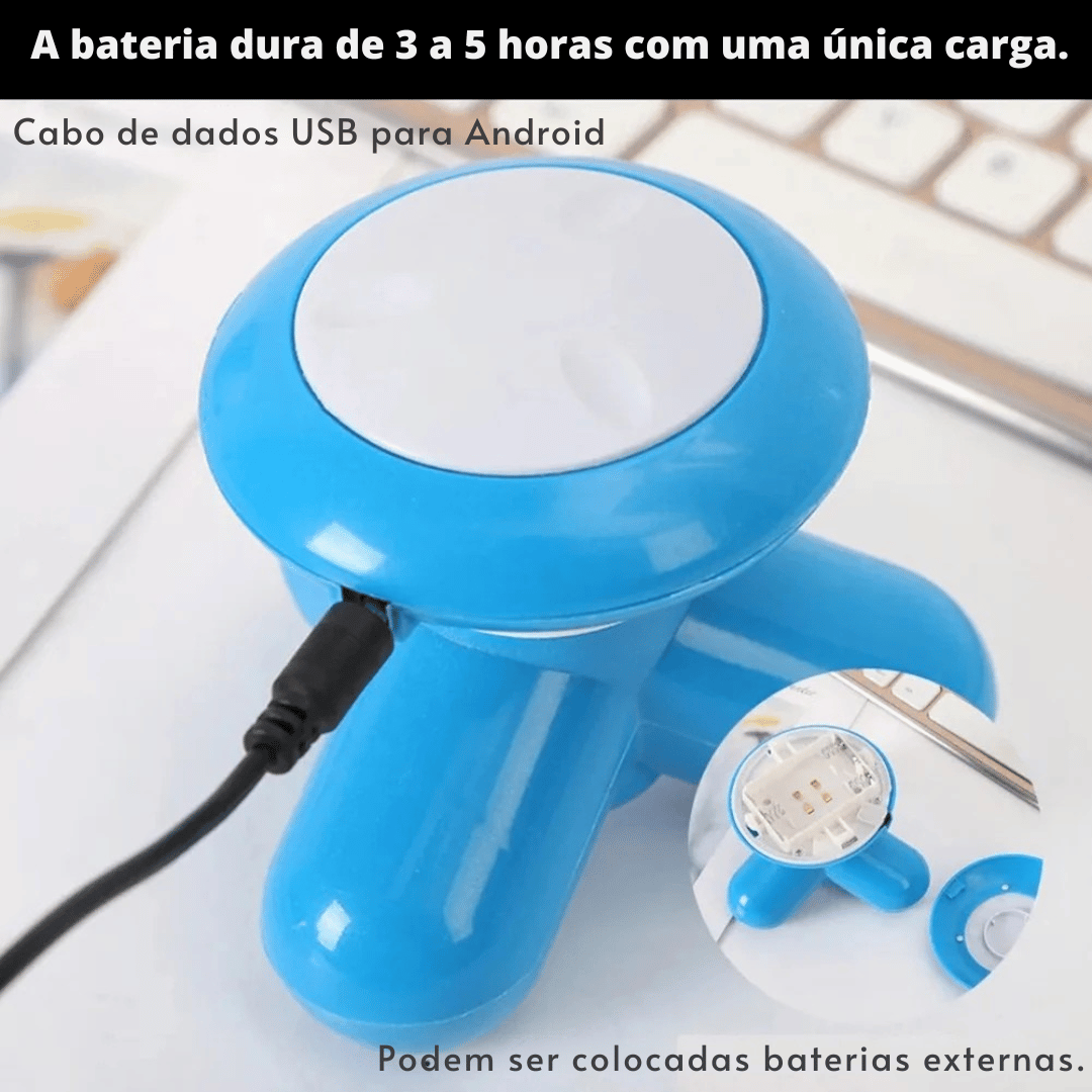 Massageador Portátil Multiuso Vibrante