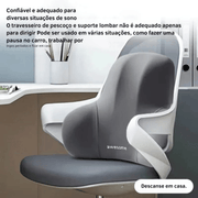 Almofada de Suporte Lombar de Espuma de Memória