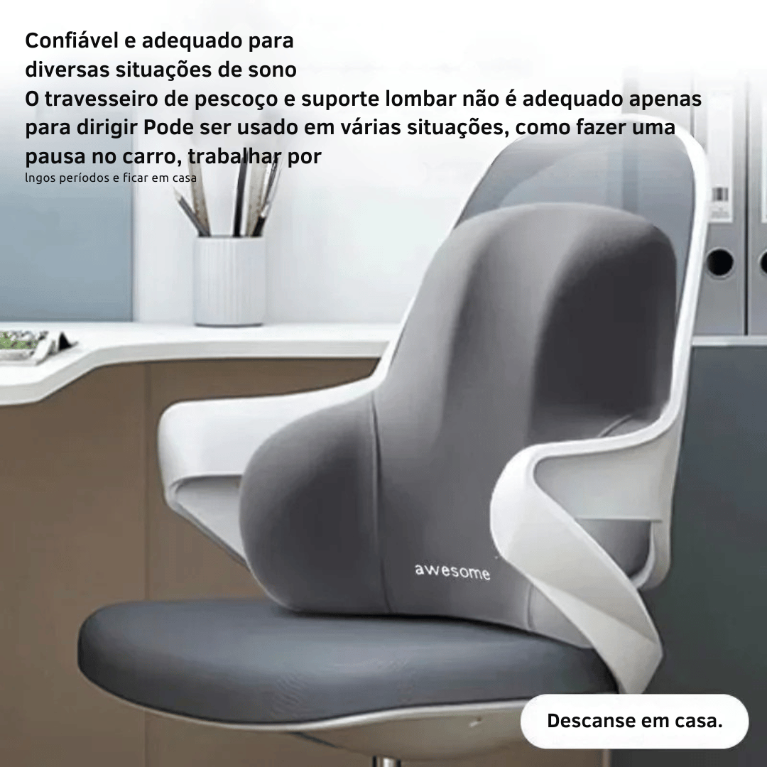 Almofada de Suporte Lombar de Espuma de Memória