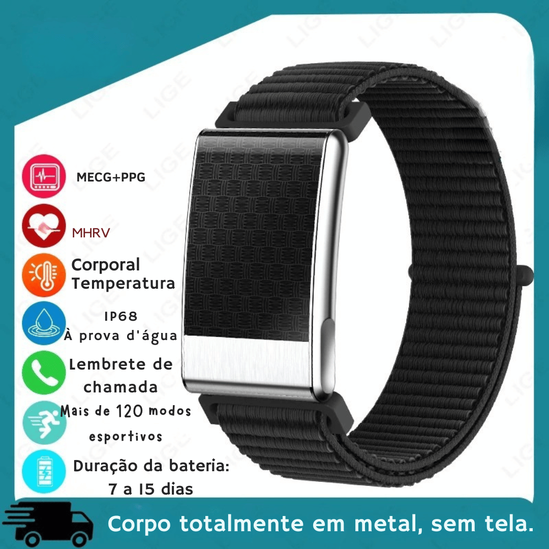 Pulseira Inteligente Saúde ECG