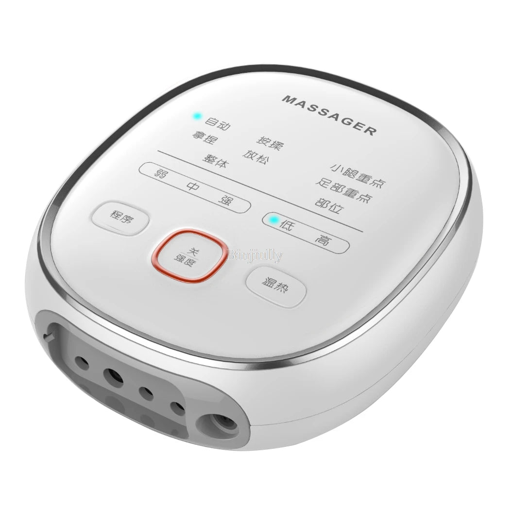 Aquecimento pressão de ar perna massageador imprensa pé e panturrilha coxa circulação com emagrecimento elétrico 2 tipos ajuste temperatura