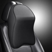 3d nappa couro memória espuma encosto de cabeça carro pescoço travesseiro apoio pescoço resto travesseiro para alívio da dor do carro viagem pescoço apoio