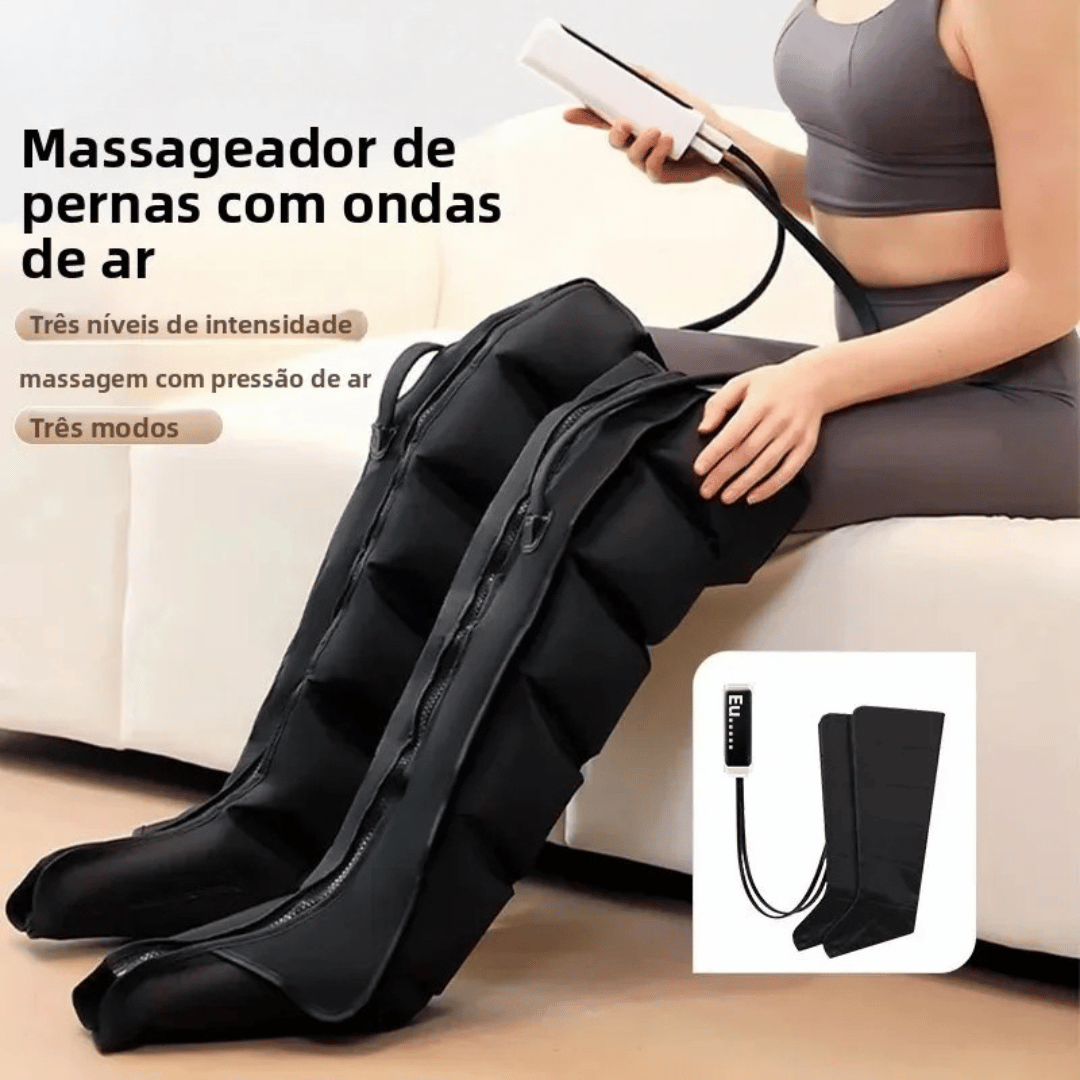 Massageador de Pernas com Pressão de Ar