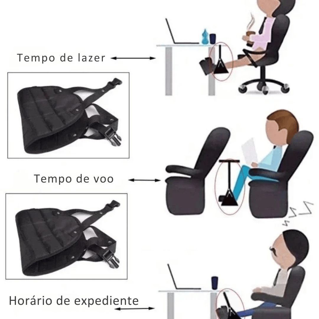 Rede Portátil para Descanso dos Pés