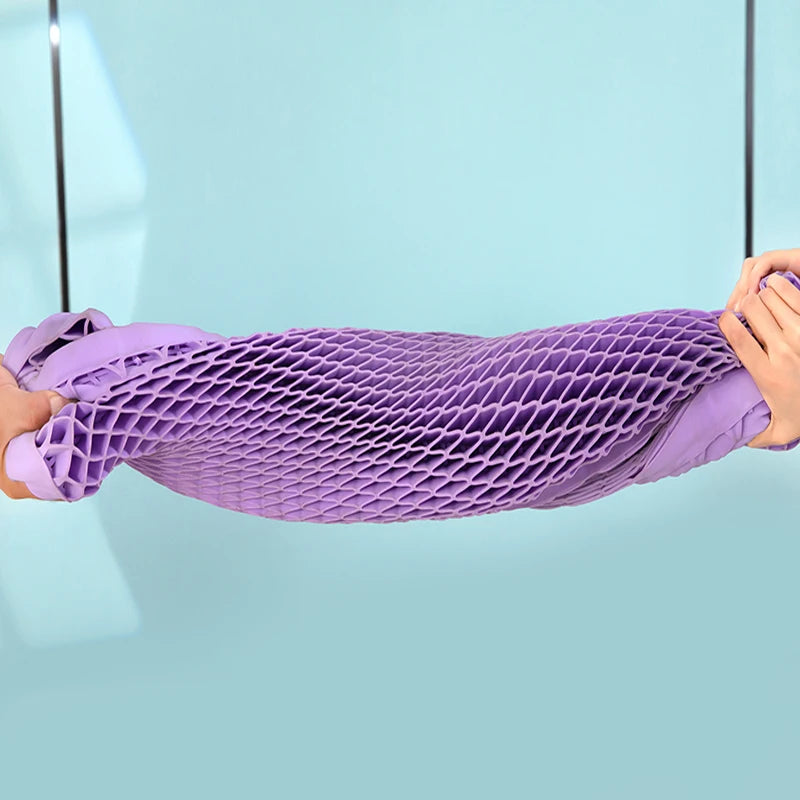 Travesseiro de pectina respirável camada de ar travesseiro tpe lavável com água, travesseiro de pescoço cervical de pressão zero látex adulto único travesseiro