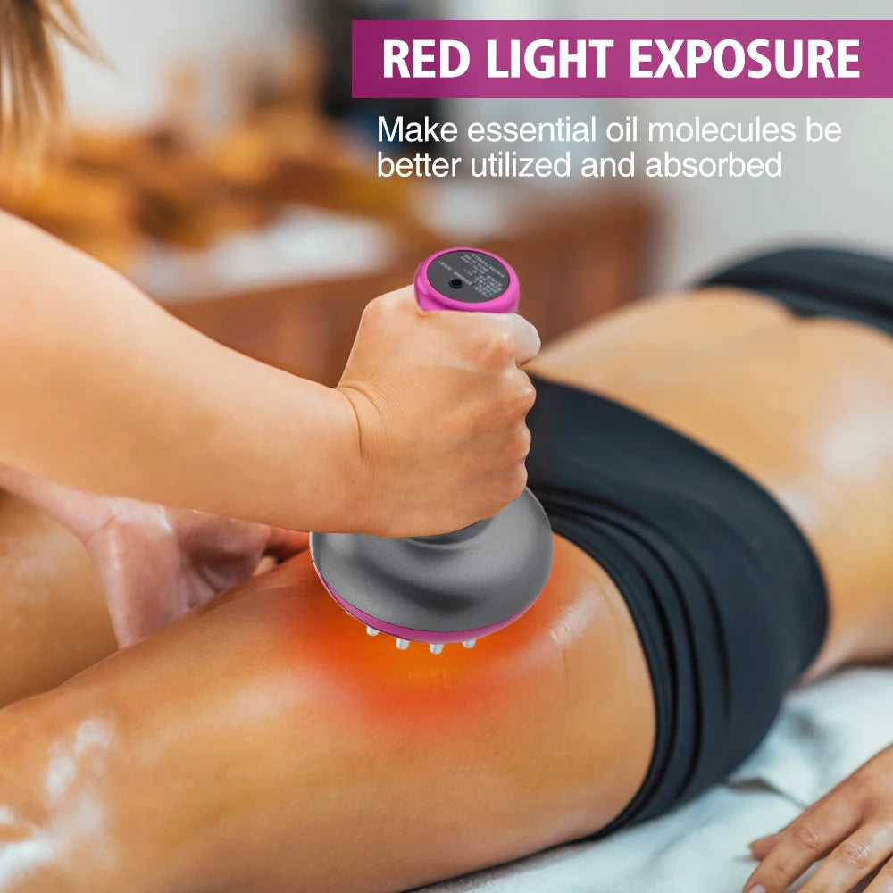 Máquina De Drenagem Linfática Elétrica, Escova De Massagem Corporal Meridiano, Microcorrente Anti Celulite, Guasha Physiotherapy Apparatus