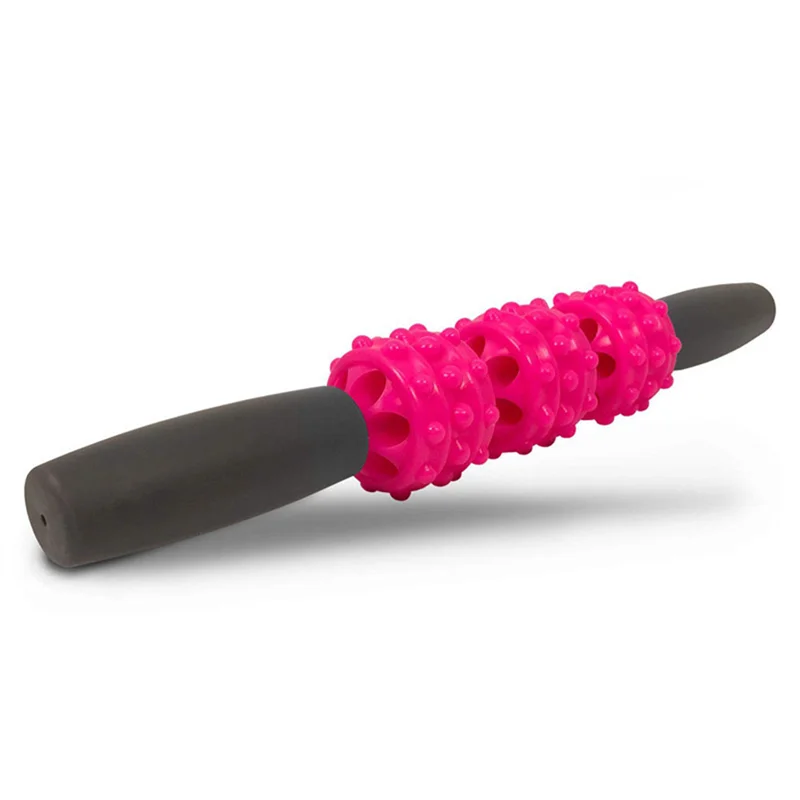 Y98A-5 in1 coluna de yoga massagem vara bola amendoim picada bola estiramento banda combinação massagem conjunto fasciite plantar bola