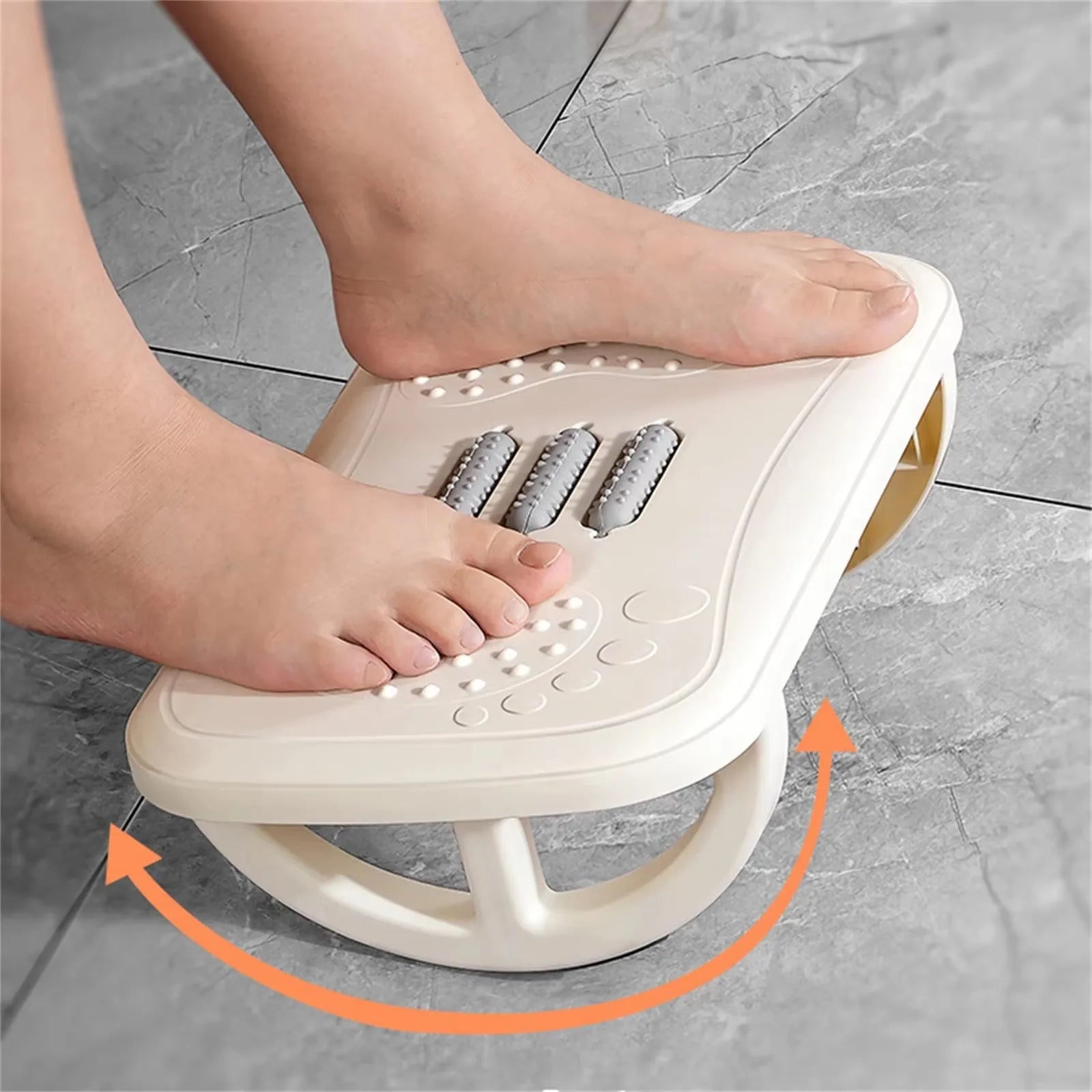 Apoio para os pés de balanço para sob a mesa, ergonômico, descanso para pernas, balancim, banco de pé confortável para mesa, escritório doméstico