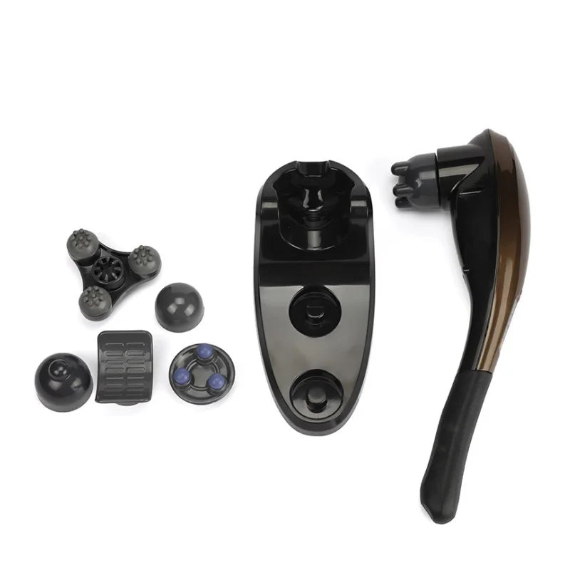 Bastão de massagem 7 em 1, multifuncional cm5, percussão sem fio, corpo, pescoço, costas, pés, percussão elétrica sem fio, massagem corporal completa