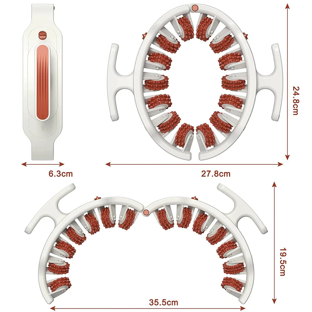 Rolo manual do massageador do músculo do massageador do massager da celulite para a beleza multifuncional do instrutor do músculo do assoalho pélvico da perna, pescoço, braço e pé