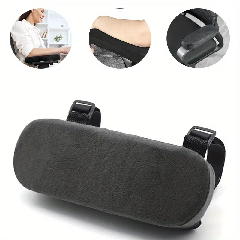 Almofadas de apoio de braço de espuma de memória para cadeira de escritório almofada de apoio de cotovelo para alívio de pressão de braço, capas de ajuste universal para cadeiras de mesa