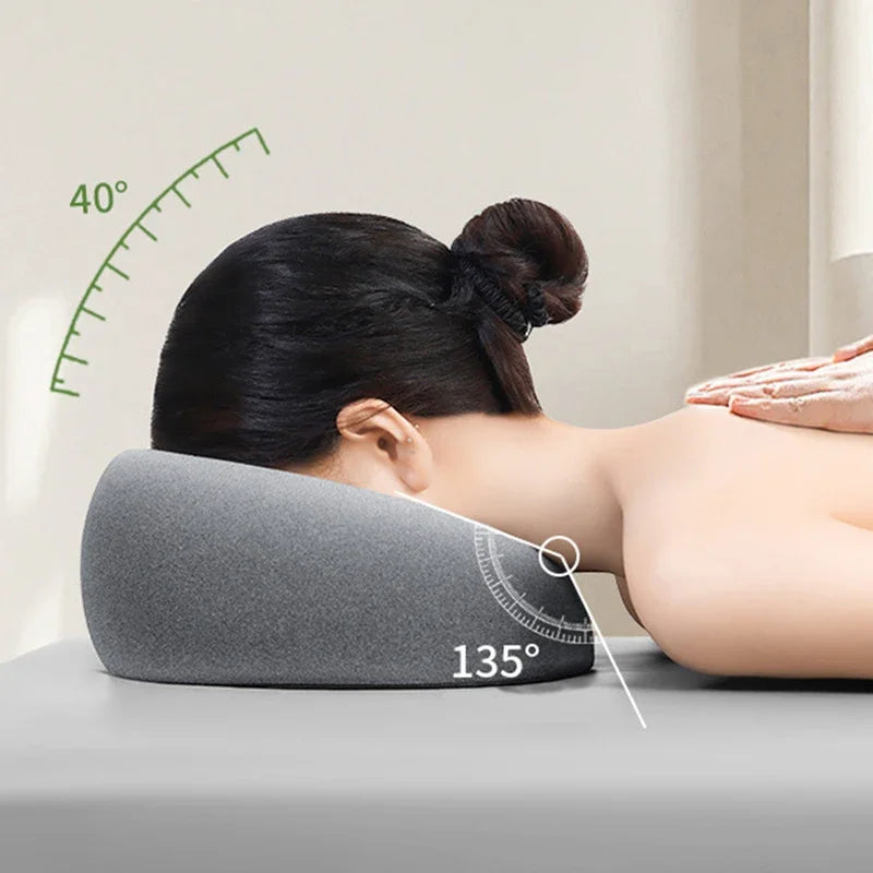 Comfort Memory Foam Pillow para Home Massage, Face Down Resting Pillow, Encosto de cabeça ergonômico para salão de beleza