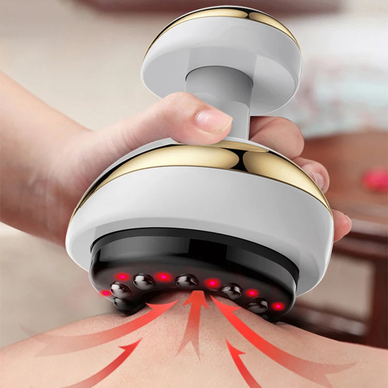 Casa elétrica guasha raspagem massagem cupping corpo massageador latas de vácuo ventosa aquecimento queimador de gordura anti-celulite massageador