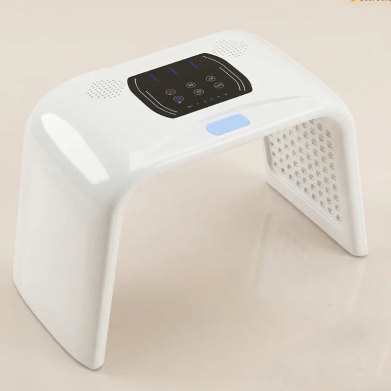 Máscara de terapia de luz led, dispositivo de cuidados com a pele facial, 7 cores, fóton, rejuvenescimento, instrumento de beleza, tratamento de acne, cuidados com a pele antienvelhecimento