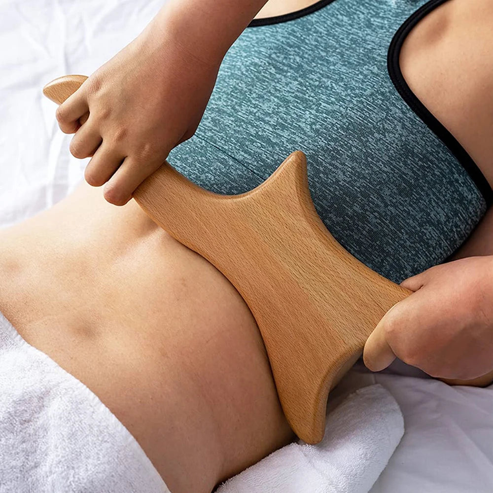 6 em 1 ferramenta de massagem de terapia de madeira massageador de drenagem linfática anti celulite fáscia rolo de massagem para relaxamento muscular de corpo inteiro