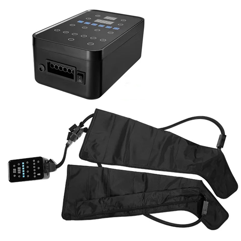 Sistema de massagem de compressão de ar, 6 câmaras, massageador de corpo inteiro, bomba de compressão, botas de recuperação, máquina de massagem para pés e pernas, airwrap