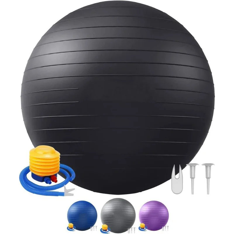 Bola de equilíbrio para ioga e pilates, 65/75/85cm, acessórios para casa, equipamentos fitness, mulheres grávidas, exercício de reabilitação, bola de ioga, academia