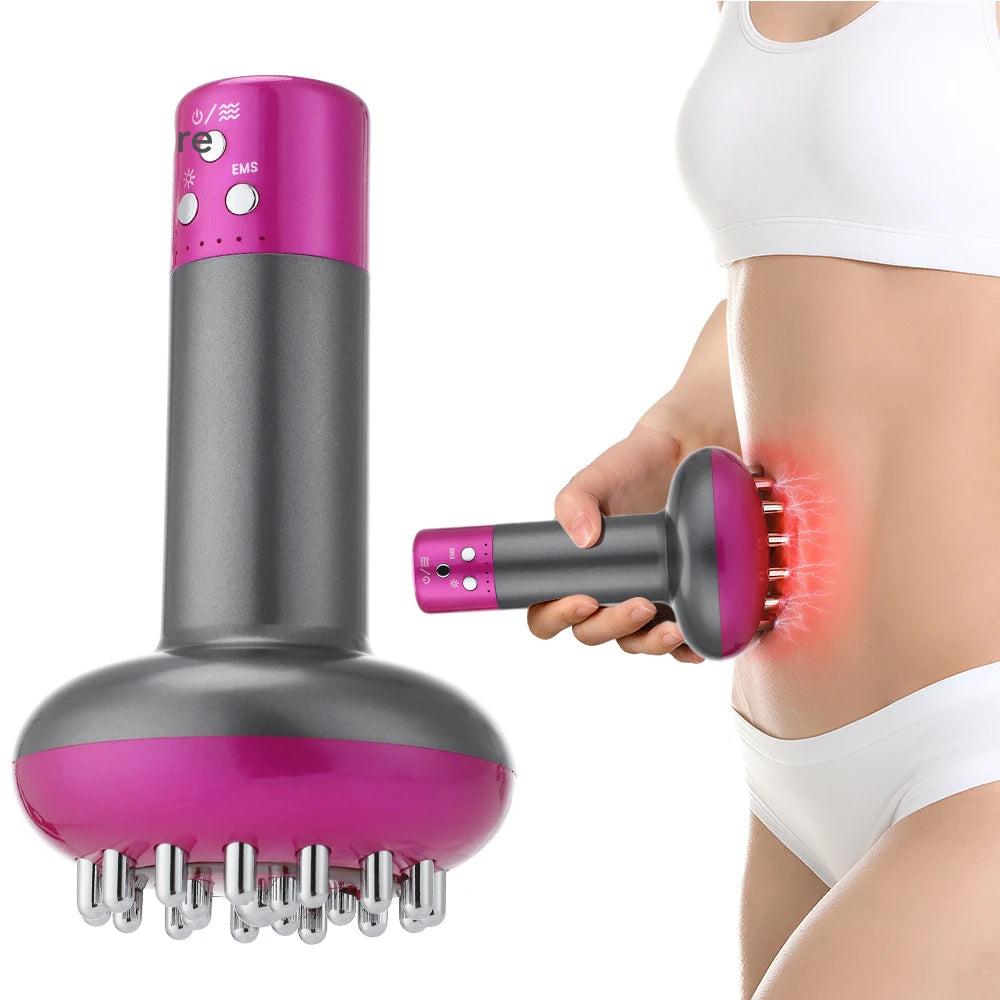 Máquina De Drenagem Linfática Elétrica, Escova De Massagem Corporal Meridiano, Microcorrente Anti Celulite, Guasha Physiotherapy Apparatus