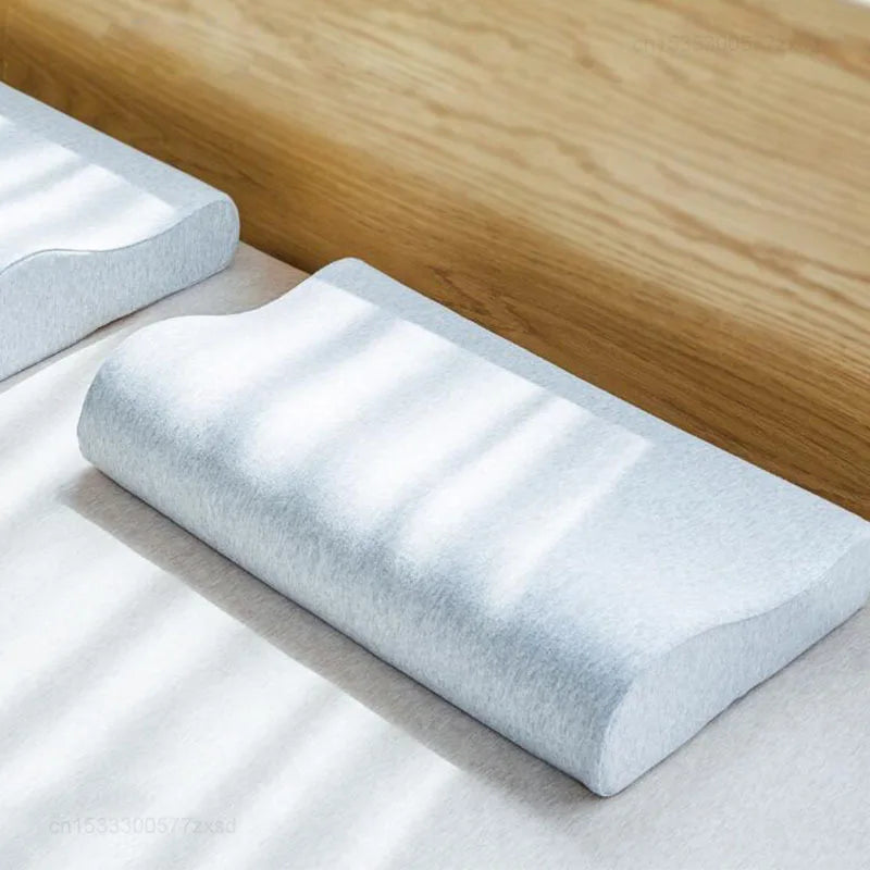 Xiaomi mijia pescoço protegendo travesseiro de espuma de memória recuperação lenta travesseiro de algodão antibacteriano núcleo aliviar vértebra cervical reforço