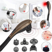 Bastão de massagem 7 em 1, multifuncional cm5, percussão sem fio, corpo, pescoço, costas, pés, percussão elétrica sem fio, massagem corporal completa