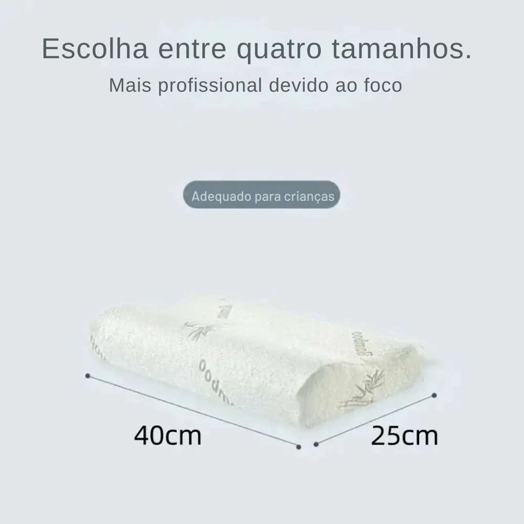 Travesseiro Ortopédico de Fibra de Bambu